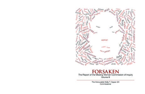 Forsaken: The Report of the Missing Women Commission of Inquiry