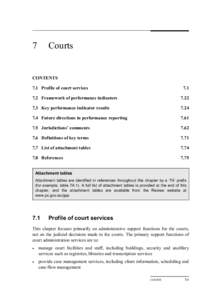 7  Courts CONTENTS 7.1 Profile of court services