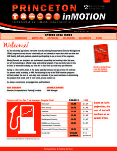 PRINT  inMOTION TRANSPORTATION DEMAND MANAGEMENT AT PRINCETON UNIVERSITY