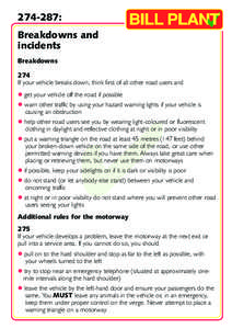 [removed]:  Breakdowns and incidents Breakdowns