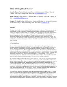 Relevance feedback / Text Retrieval Conference / Relevance / Precision and recall / Full text search / Document retrieval / Search engine indexing / Legacy Tobacco Documents Library / Information science / Information retrieval / Science