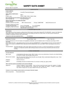 SAFETY DATA SHEET Revision Date 01-June-2015 Version 1 1. IDENTIFICATION