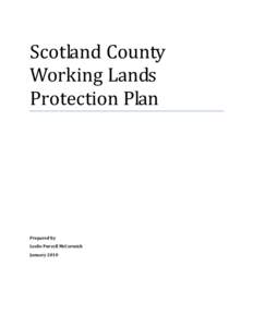 Scotland County Working Lands Protection Plan Prepared by Leslie Purcell McCormick