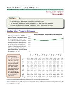 Yukon Bureau of Statistics 2 ÷  9