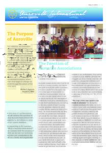 March 2014 No38  UNITED KINGDOM The Purpose of Auroville