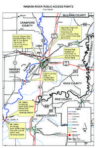 WABASH RIVER PUBLIC ACCESS POINTS Knox County SULLIVAN COUNTY  Flat Rock