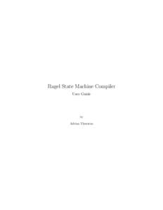 Ragel State Machine Compiler User Guide by  Adrian Thurston