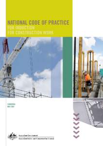 NATIONAL CODE OF PRACTICE FOR INDUCTION FOR CONSTRUCTION WORK CANBERRA MAY 2007