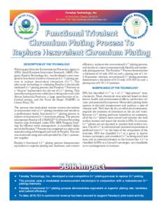 Functional Trivalent Chromium Plating Process to Replace Hexavalent Chromium Plating