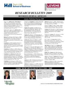 Microsoft Word - Research Bulletin 2009.doc