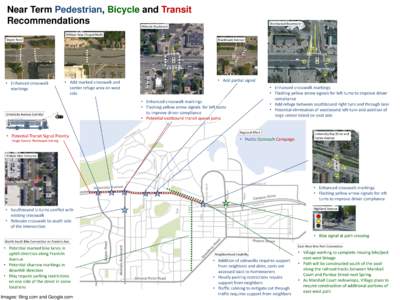 Near Term Pedestrian, Bicycle and Transit Recommendations Shorewood Boulevard  Midvale Boulevard