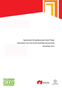 Economy of Australia / Infrastructure / Department of Primary Industries / Business / Economy of Oceania / Department of Agriculture /  Fisheries and Forestry / Economic history of Australia / Government of South Australia / Agriculture in Australia / Competitiveness