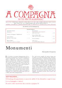 BOLLETTINO TRIMESTRALE, OMAGGIO AI SOCI - SPED. IN A.P. - 45% - ART. 2 COMMA 20/B LEGGEGENOVA Anno XXXIX, N.S.: N. 4 - Ottobre-DicembreQUOTA ANNUA EURO 25 Tariffa R.O.C.: “Poste Italiane S.p.A. - Sped