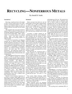 Post-transition metals / Metallurgy / Recycling by material / Reducing agents / Scrap / Aluminium recycling / Non-ferrous metal / Brass / The Aluminum Association / Chemistry / Matter / Chemical elements