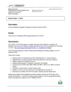 Federal assistance in the United States / Healthcare reform in the United States / Presidency of Lyndon B. Johnson / Medicine / Ambulatory Payment Classification / Healthcare Common Procedure Coding System / Medicare / Prospective payment system / Medicaid / Health / Healthcare in the United States / Health economics