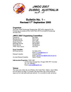 Microsoft Word - JWOC 2007 Bulletin 1 Revised.doc