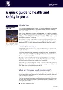 A quick guide to health and safety in ports