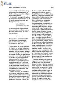 book and media reviews an acknowledgement and honoring of his remarkable achievements as Pacific novelist, poet, artist, and playwright extraordinaire! Ia manuia le tapuaiga! (Blessed are the nonparticipants; thank you f