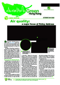 OCTOBER 2010 ISSUE  Air quality: a major focus of Policy Address