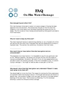 Microsoft Word - Resource.FAQ on Film Water Damage.doc