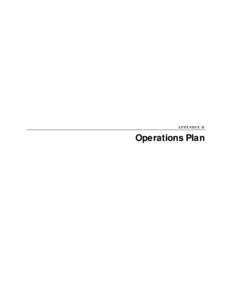 APPENDIX D  Operations Plan Table of Contents 1