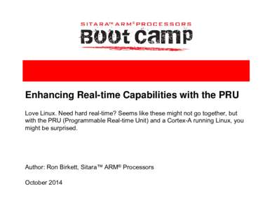 Microsoft PowerPoint - Enhancing RT Capabilities with the PRU final.pptx