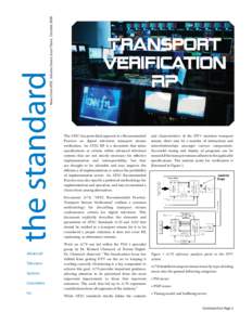 News from ATSC, Volume Seven, Issue Three, October[removed]the standard Advanced Television Systems