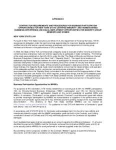 Microsoft Word - RFP Appendix D - MWBE Requirements.doc