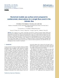 Advances in  Adv. Sci. Res., 11, 41–48, 2014 www.adv-sci-res.netdoi:asr © Author(sCC Attribution 3.0 License.