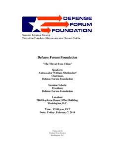 Defense Forum Foundation 