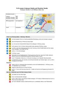 P+R Lausen, Krakauer Straße und Plovdiver Straße Krakauer Straße 2 und Miltitzer Allee 42e Stellplatzanzahl: Lausen: 400