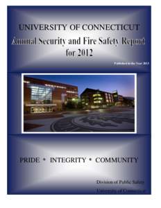 UNIVERSITY OF CONNECTICUT  Published in the Year 2013 PRIDE