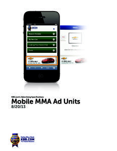 KBB.com’s Advertising Specifications  Mobile MMA Ad Units[removed]  Description