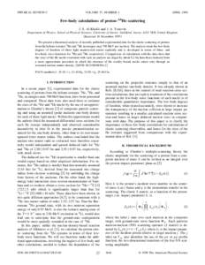 Nucleon / Charge radius / Electron / Scattering theory / Atomic nucleus / Scattering / Three-body force / Nuclear force / Physics / Particle physics / Nuclear physics