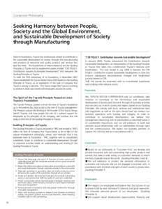 Environment / Environmental social science / Environmentalism / Toyota / Stakeholder / Sustainability / Business / Corporate social responsibility / Evolution of corporate social responsibility in India / Business ethics / Social responsibility / Applied ethics
