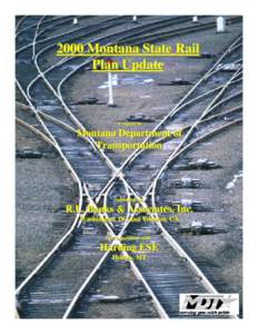 2000 Montana State Rail Plan Update A A report report to