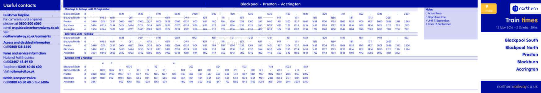 Geography of England / Lancashire / Local government in England / Accrington / Blackpool / Accrington railway station / Blackburn railway station