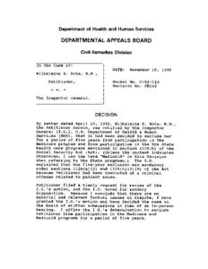 [removed]CR242 Wilhelmina K. Rote, R.N. v. The Inspector General