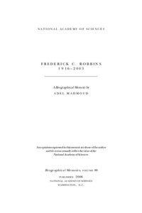 Microbiology / John Franklin Enders / Frederick Chapman Robbins / Polio vaccine / Nobel Prize in Physiology or Medicine / Case Western Reserve University School of Medicine / Robbins / Virus / Thomas Huckle Weller / Poliomyelitis / Medicine / Biology