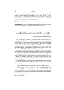 100  F. GOLSE si X et Y sont deux solutions, alors max(X , Y ) est aussi une solution. L’unicit´e en loi des solutions montre donc que pour tout t, Xt , Yt et max(Xt , Yt ) ont la