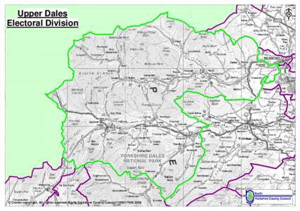 Upper Dales Electoral Division © © Crown Crown copyright.