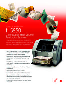 Fujitsu Document Scanner  fi-5950 Color Duplex High-Volume Production Scanner
