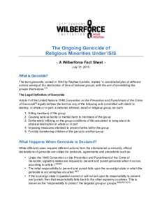 Microsoft Word - 21CWFI Genocide Fact Sheet Julydocx