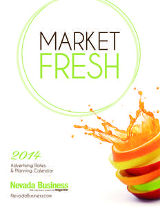 MARKET  FRESH Advertising Rates & Planning Calendar