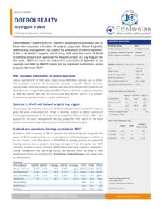 Microsoft Word - Oberoi Realty - result update-Oct-12-EDEL.docx