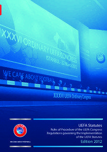 UEFA Statutes  Rules of Procedure of the UEFA Congress