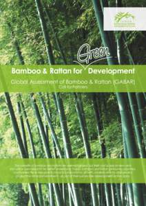 Bamboo & Rattan for Development Global Assessment of Bamboo & Rattan (GABAR) Call for Partners The beneﬁts of bamboo and rattan are well recognized, but their vast scope for new and innovative uses needs to be better u