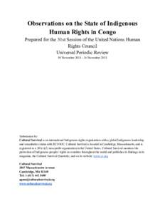 Microsoft Word - Congo 2018 UPR Report.docx