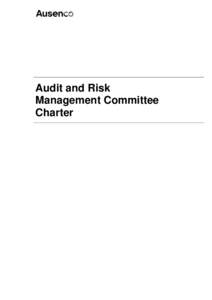 Audit and Risk Management Committee Charter Contents 1