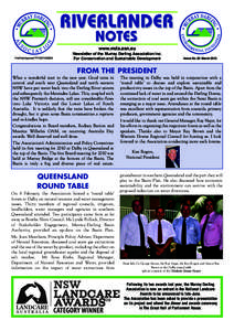 www.mda.asn.au Print Post Approved PP[removed]Newsletter of the Murray Darling Association Inc. For Conservation and Sustainable Development